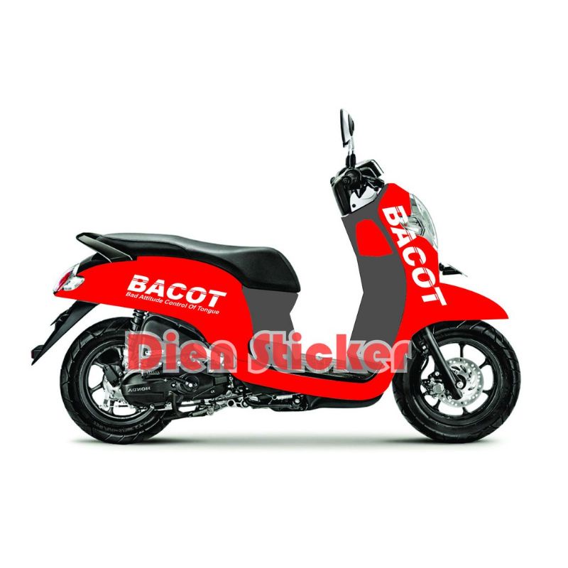 STICKER BACOT SCOOPY