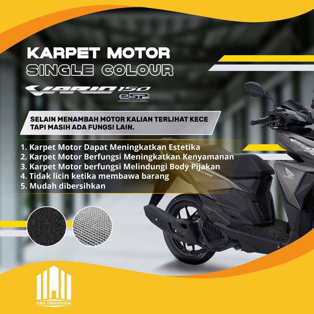 PRESTIGE - KARPET MOTOR - VARIO LED - KEYLESS -TAHUN 2018 S/D 2022-SINGLE COLOURS