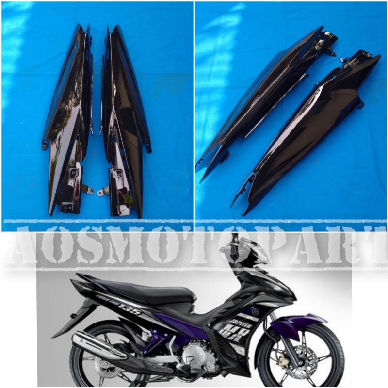 body Jupiter MX new 135 body samping Jupiter MX 135 2012-2016 hitam kualitas bagus