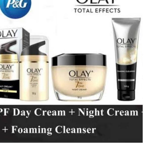 DCM-051 Paket Olay Total Effects 7 in 1 Day Cream Spf 15 / Night 50g ..,,.,,.,