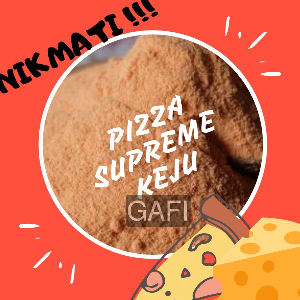 

Bumbu Tabur Rasa Pizza Supreme Keju 1Kg Jual Bubuk Tabur Aneka Rasa Pizza Supreme Keju Kiloan Kebutuhan Memasak Makanan Gurih Bumbu Masak Murah Enak Bukan bubuk tabur Omaemi Antaka Machmudah Mazzoni Mahmudah