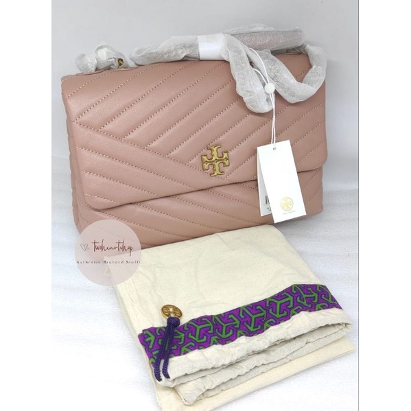 Tas Wanita Tory Burch Kira Chevron Meadow Sweet Medium