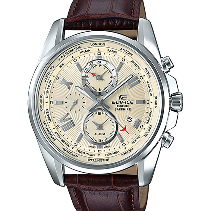 Jam Tangan Chronograph Casio Edifice Sapphire EFB-301JBL-7A Original