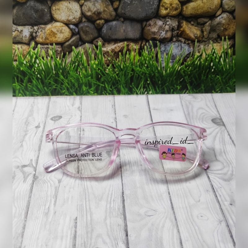 Kacamata Anak Anti Radiasi Pria Wanita-Pink