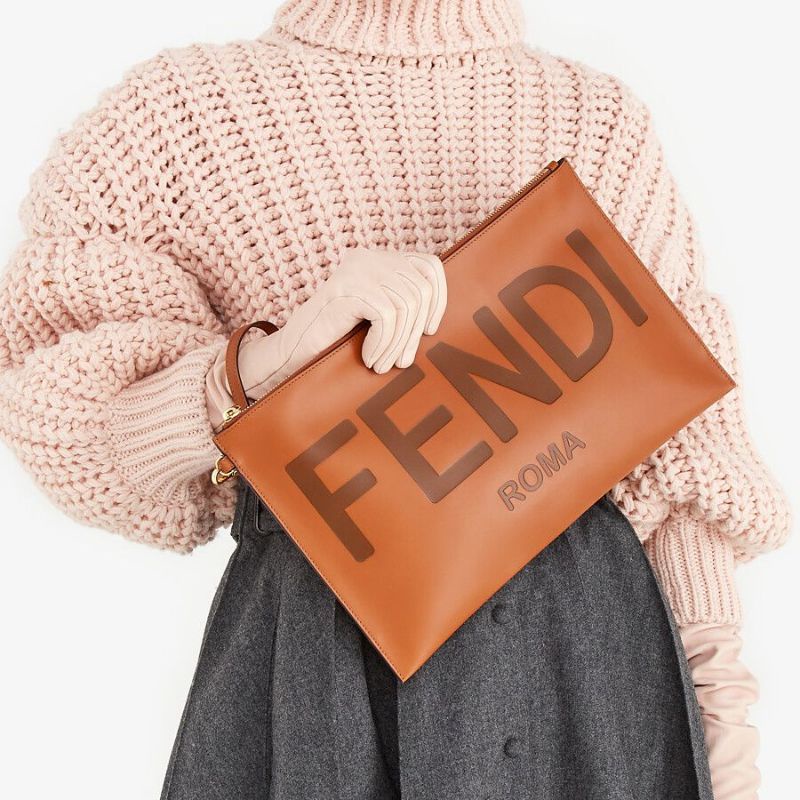 clutch Fendi Roma terbaru import pria wanita dompet waist bag tas selempang