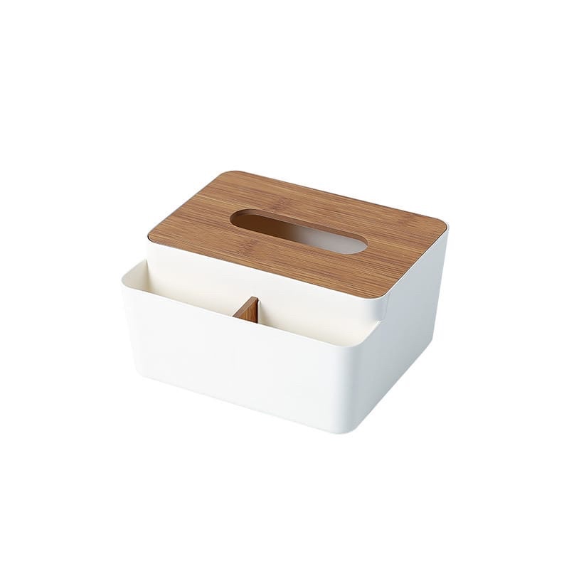 Kotak Tissue Tisu Tisue Box Nordic Aesthetic Modern Kayu dengan Storage Box Multifungsi Terbaru Scandinavian Style Minimalis