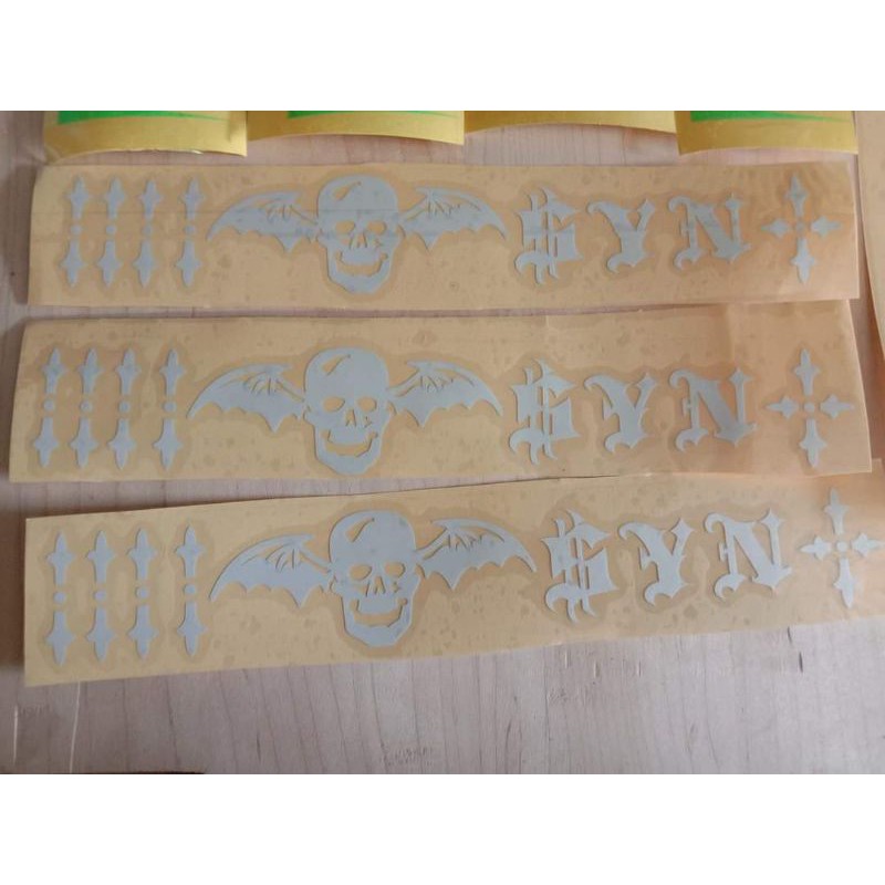 inlay cutting stiker Schecter/syn