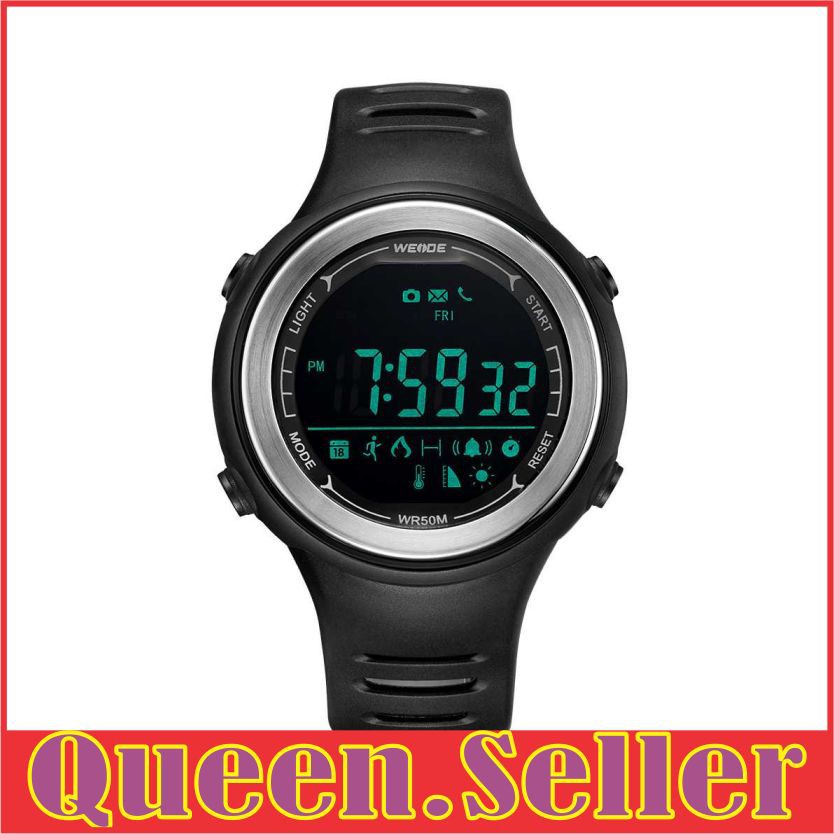 QS683 fashion pria jam tangan pria ORIGINAl Weide Jam Tangan Digital Pria Pedometer Calorie - WS001