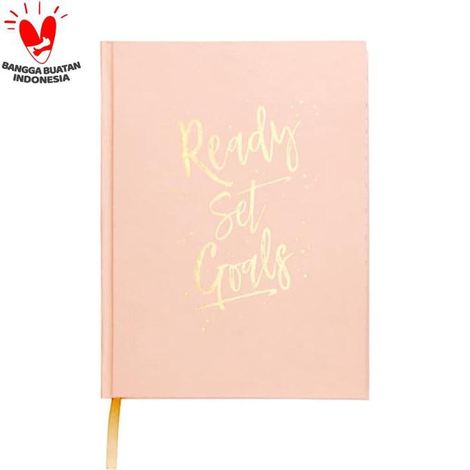 

Journal pengembangan diri / self help Harvest Ready Set Goals - pink Kode 1296