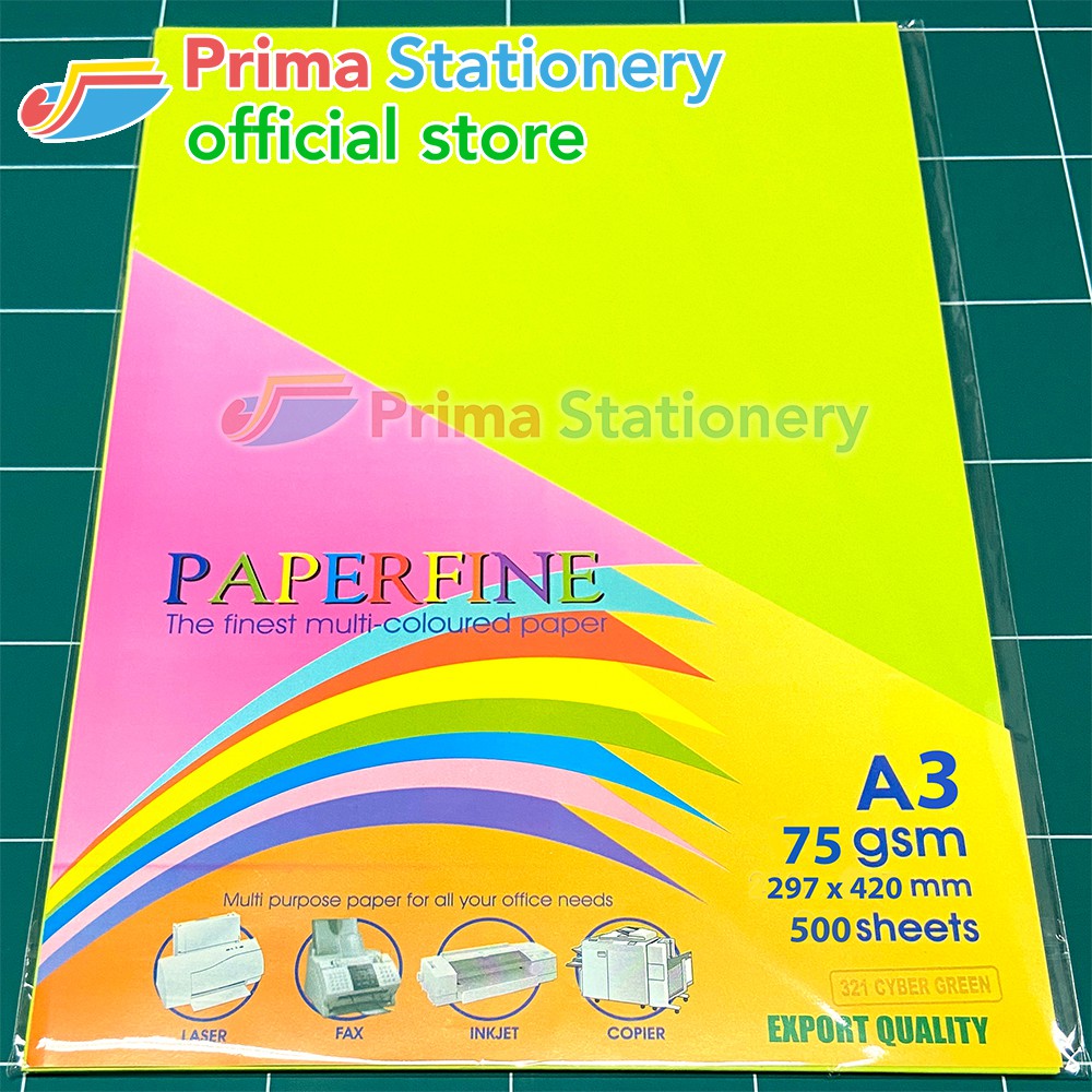 

Kertas HVS Warna Paperfine A3 Isi 500 Lembar Warna Cyber