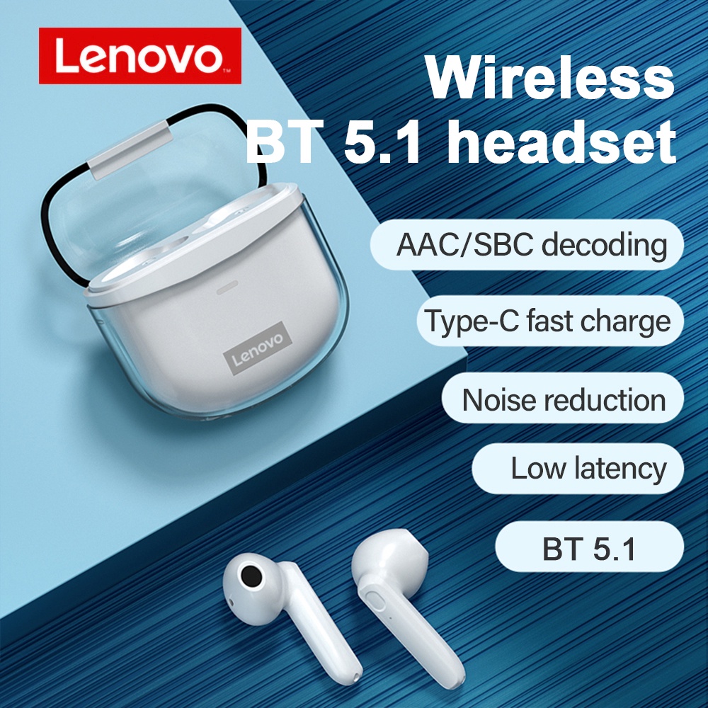 Lenovo XT96 TWS Wireless Headset Bluetooth 5.1 Headset Touch Control Stereo Noise Reduction With Microphone Low Latency