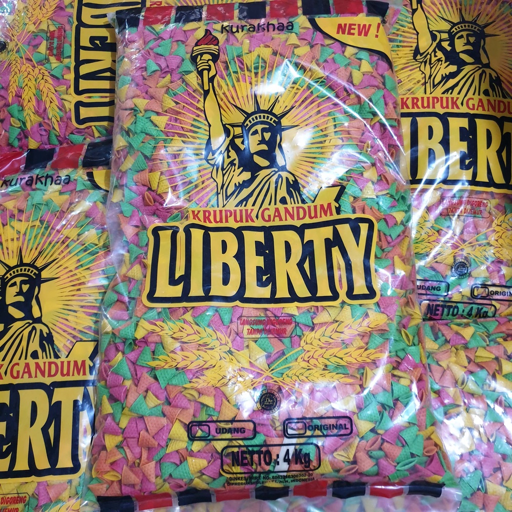 [Bal] Kerupuk Krupuk Mentah Gandum Liberty Kurakhaa 4 Kg