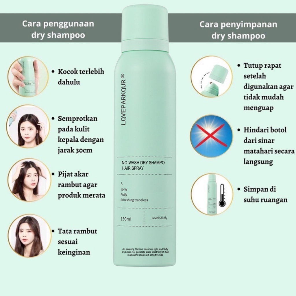 BPOM ZOZU DRY SHAMPOO VIRAL Dry Shampoo Semprotan Rambut Kering Hair Spray Fluffy Hair Semprotan Rambut Anti Lepek Termurah