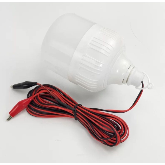 Lampu LED DC Lamp 5w 10w 15w 20w 30w Lampu Bohlam Jepit Aki Bulb 5 w 10 w 15 w 20 w 30 w watt