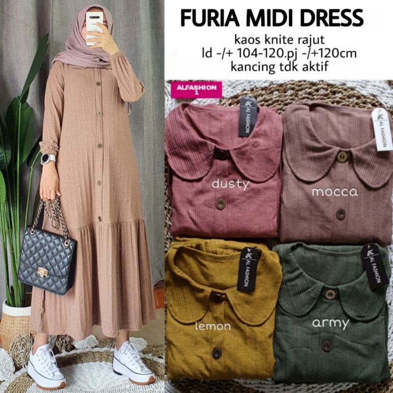 FURIA MIDI ORIGINAL PRODUK BY ALFASHION