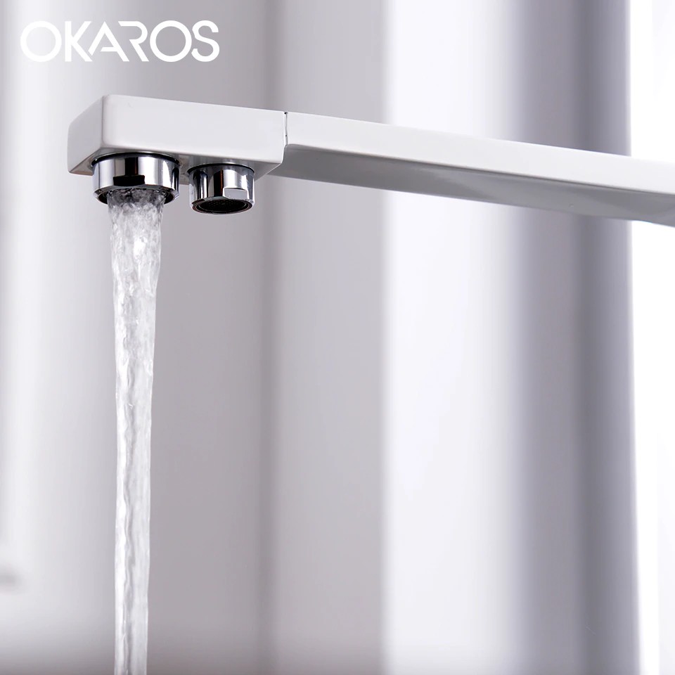 Okaros Filter Black Faucet Kitchen Faucet Brass Two Hole Square Kitchen Bar Drinking Water Mixer Shopee Indonesia