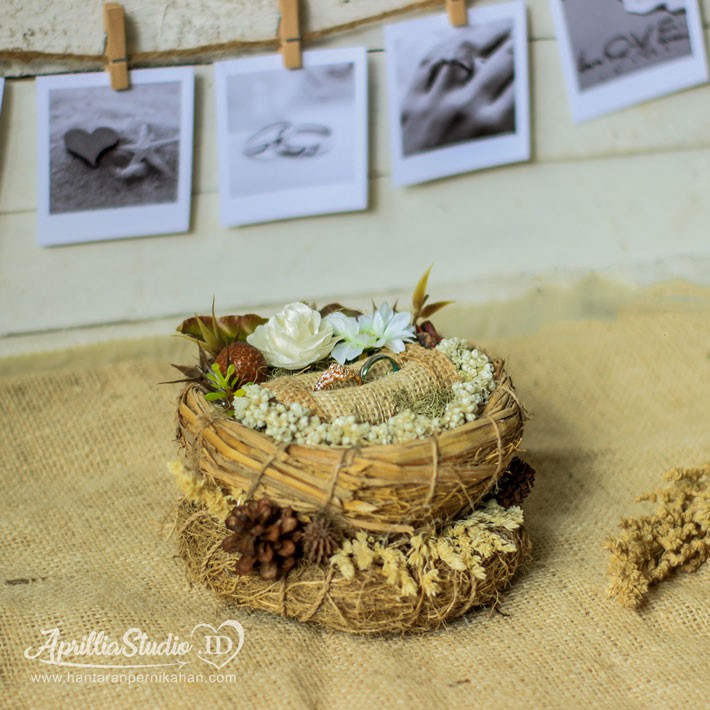 TEMPAT PERHIASAN | BIRD NEST RING 2 (R-BN2)