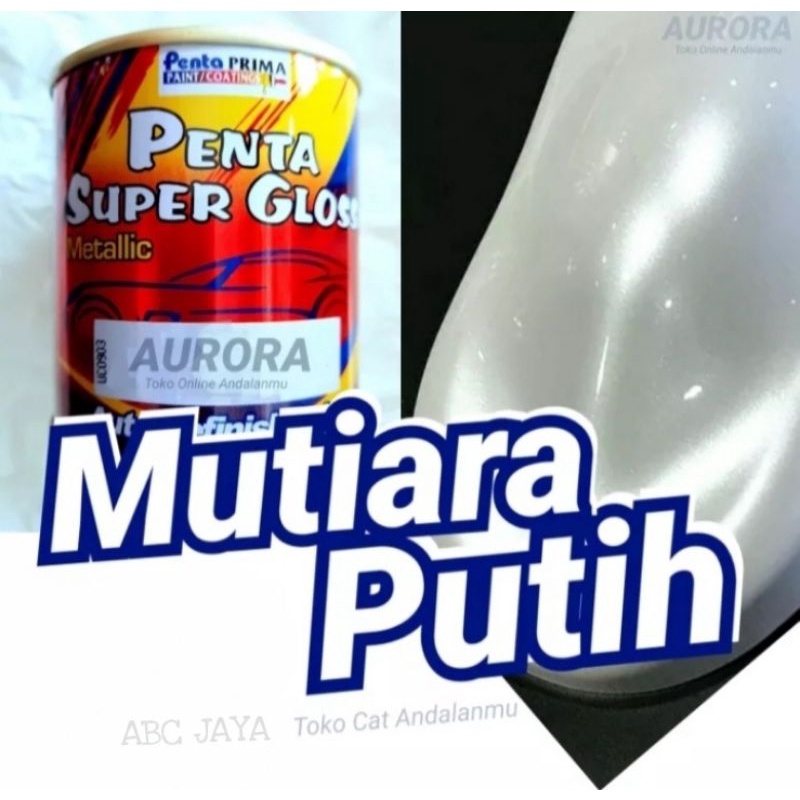 Cat Penta Super Gloss Pearl Sparkle Met 200ml Lembayung Putih Mutiara Cat Kendaraan