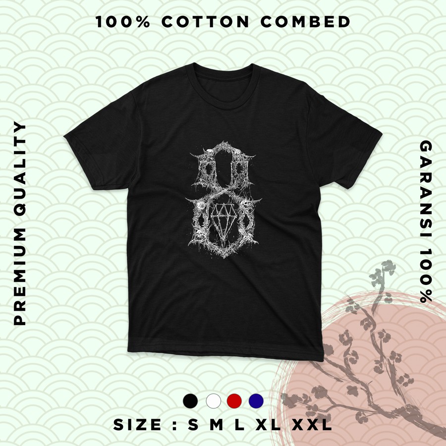 Kaos MURAH musik metal original prapatan rebel eight Branded Premium Xxl type 010 merah biru
