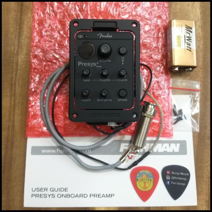 Jual Original Fishman Presys Fender Omboard Preamp Tuner Fishman Presys Shopee Indonesia