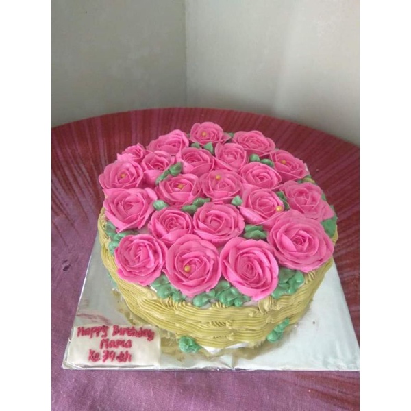 

Cake Bunga Motif/Cake Dewasa/Cake Ulang Tahun/Cake Cirebon