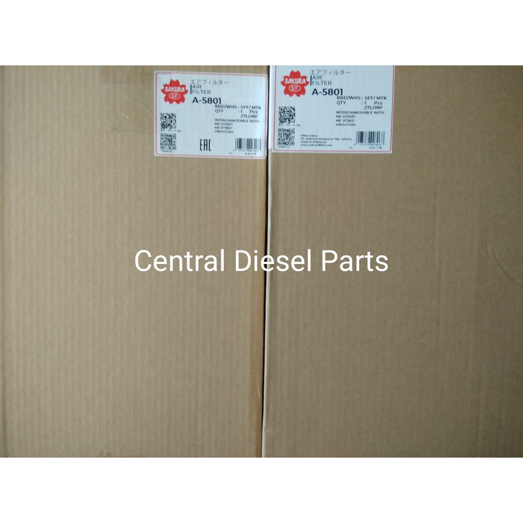 Filter Udara / Air Filter Fuso 6D16-T 6D17 6M60-T 6M61 A-5801 A5801 Sakura