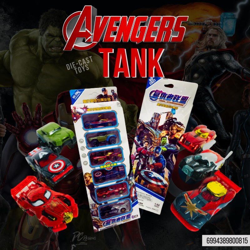 Mainan Anak Diecast Mainan Mobil Avengers karakter superhero mobil figure superhero avengers mobilan kecil karakter lucu mainan mobil koleksi mainan mobil mobilan sni car avengers