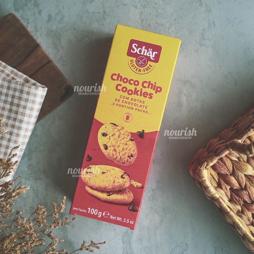 Schar, Gluten Free Chocolate Chip Cookies, 100g