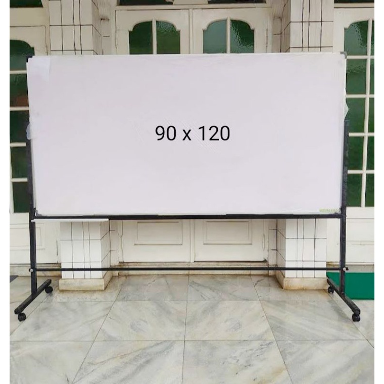 papan tulis sekolah whiteboard kantor 90 x 120 cm