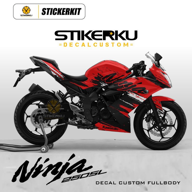 decal ninja RR mono SL / decal ninja mono SL / decal motor ninja mono SL