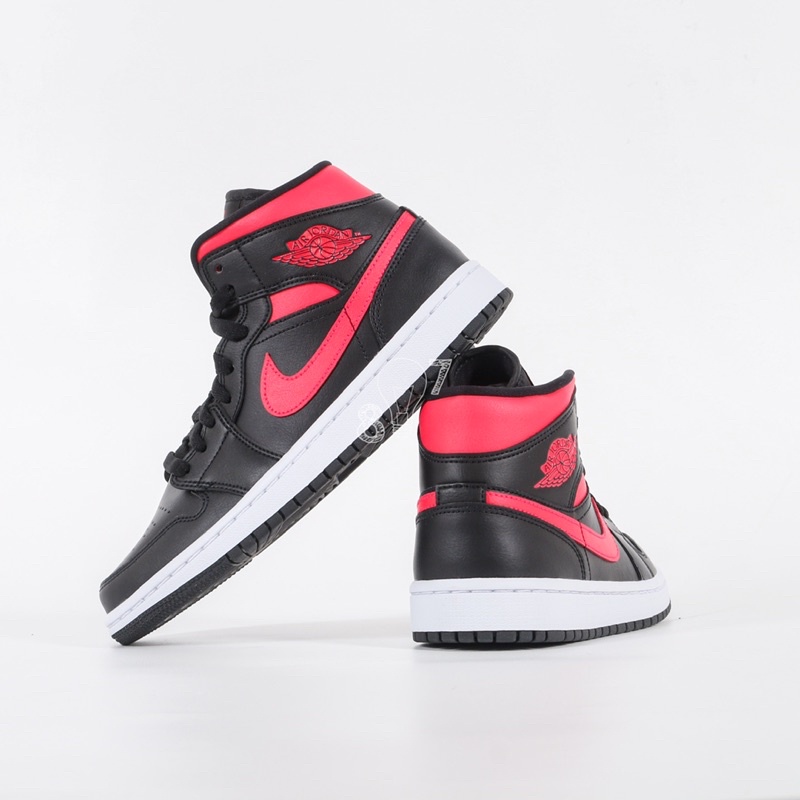 Air Jordan 1 Mid Black Siren Red