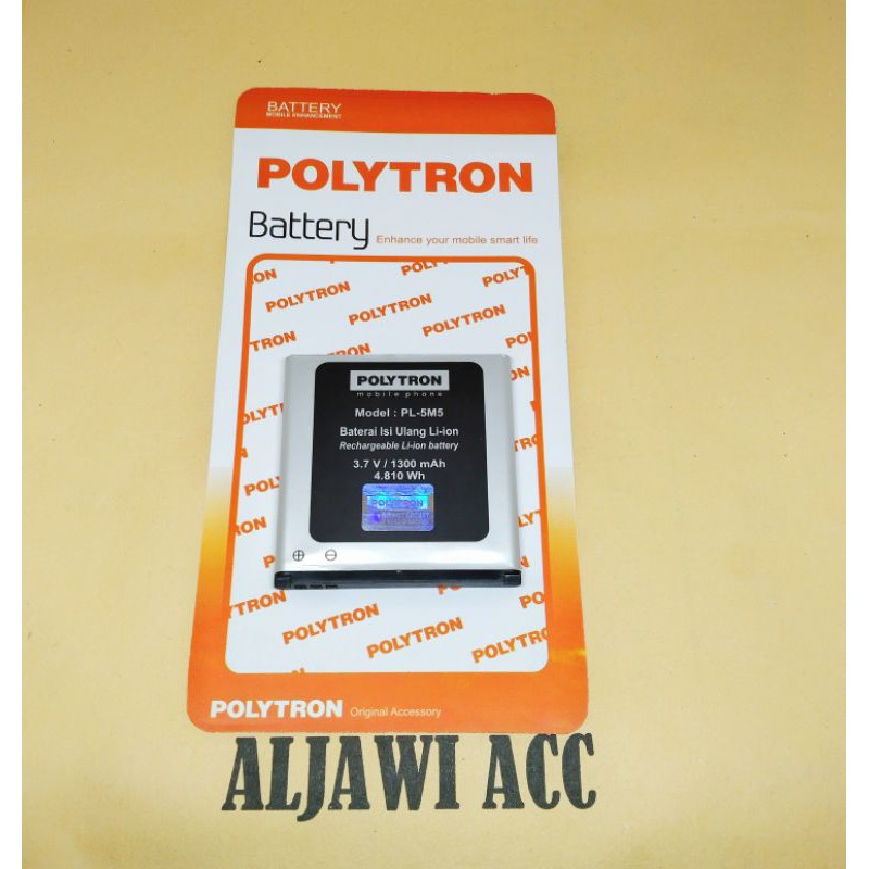 Batre Batere Baterai Battery Polytron Rocket Lite W1351 PL-5M5 Original Battery Handphone