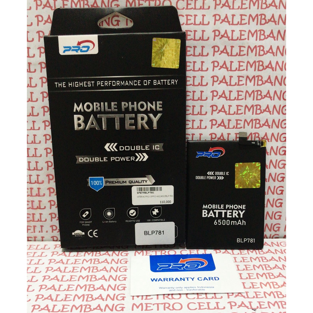 Baterai PRO OPPO A92 / A52 BLP781