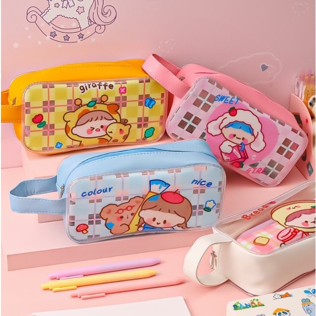 

Update J2 - Dompet Pensil Sweetheart Girl Pencil Bag Large Capacity Gilaa!!!