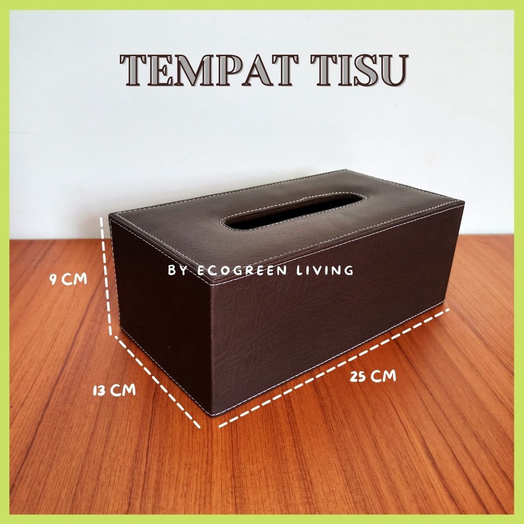 TEMPAT TISU / KOTAK TISU / TISSUE BOX KULIT SINTETIS