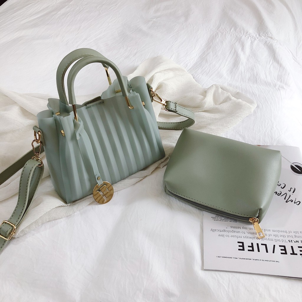 201190 Handbag Cewek Tas Selempang Wanita Import 2 in 1 Sling Bag Jelly Cewe Impor (1 KG MUAT 3) GT1413 BQ2528 BTH05741 LT1545 EL310 CR7163