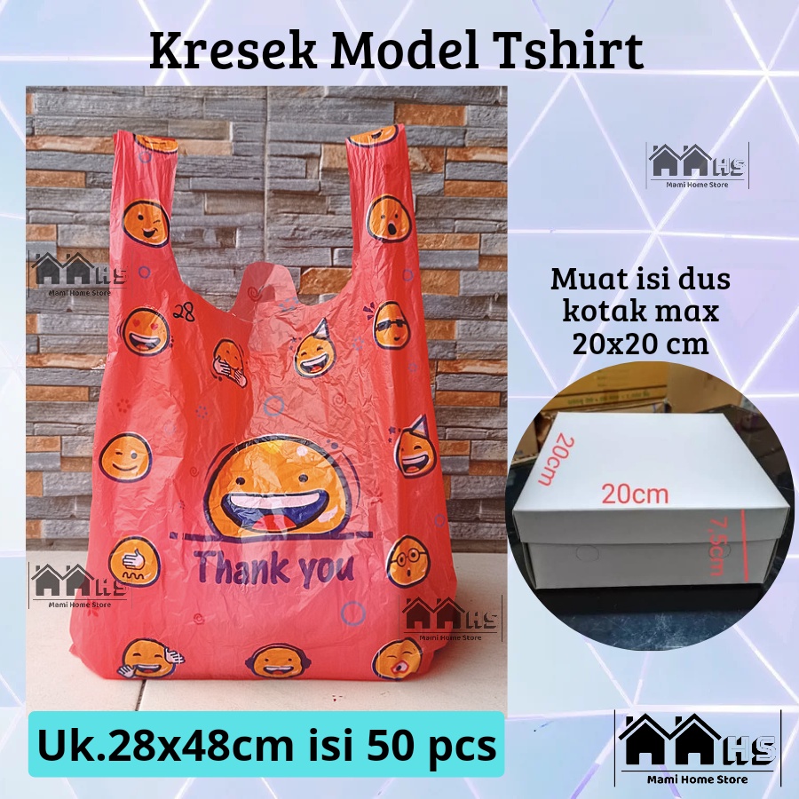 Uk 28 KANTONG PLASTIK Tshirt / KRESEK HAJATAN NASI KOTAK ULANG TAHUN MOTIF (TIPIS)