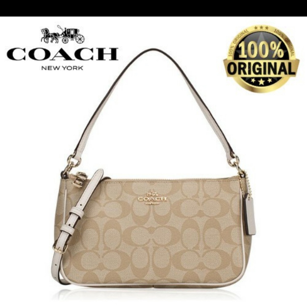 Tas wanita pouch top- handle co*cch in signature/ Luxury bag women's