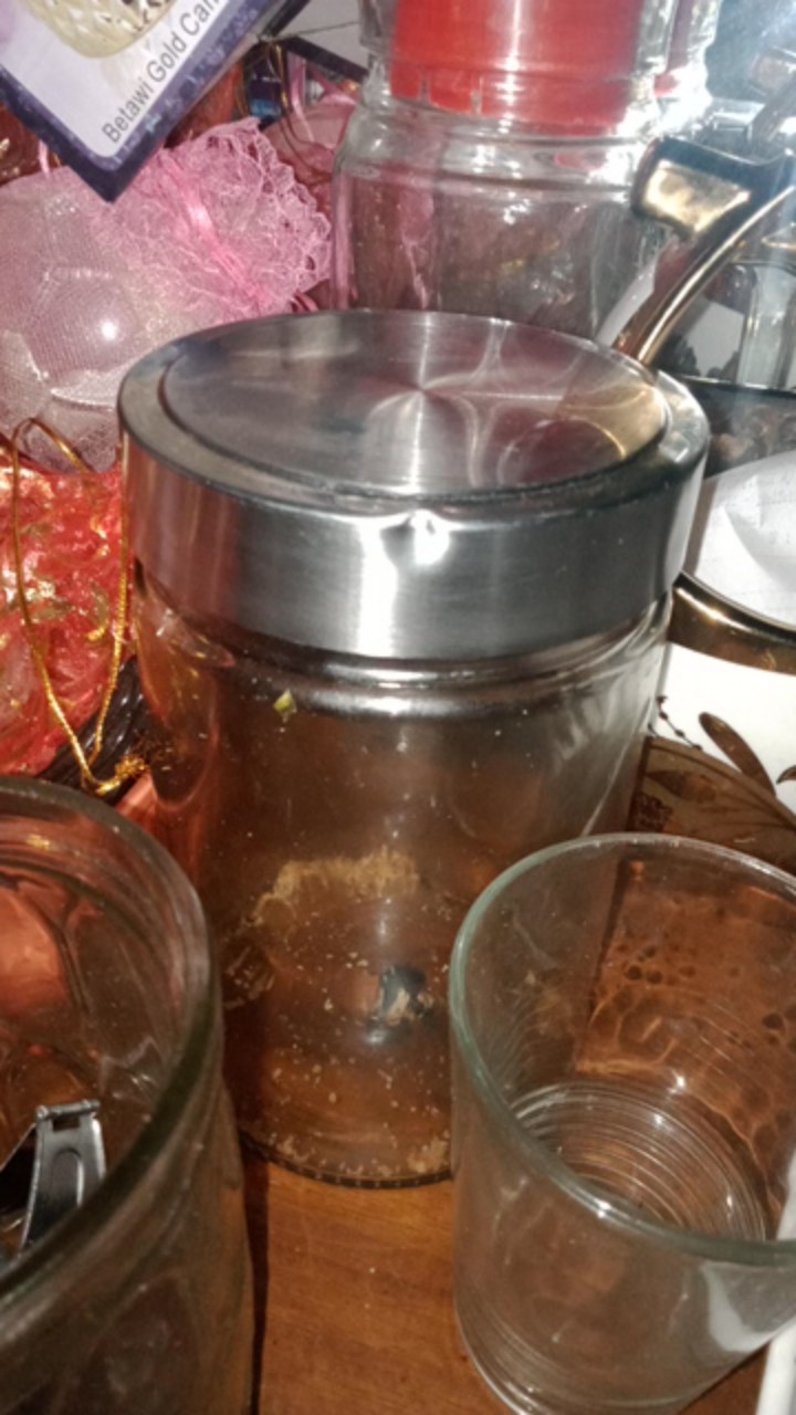 Hermetico Jar 750 Ml Tutup Stainless Putar | Toples Kaca Cantik | Jar Kue | Jar Madu