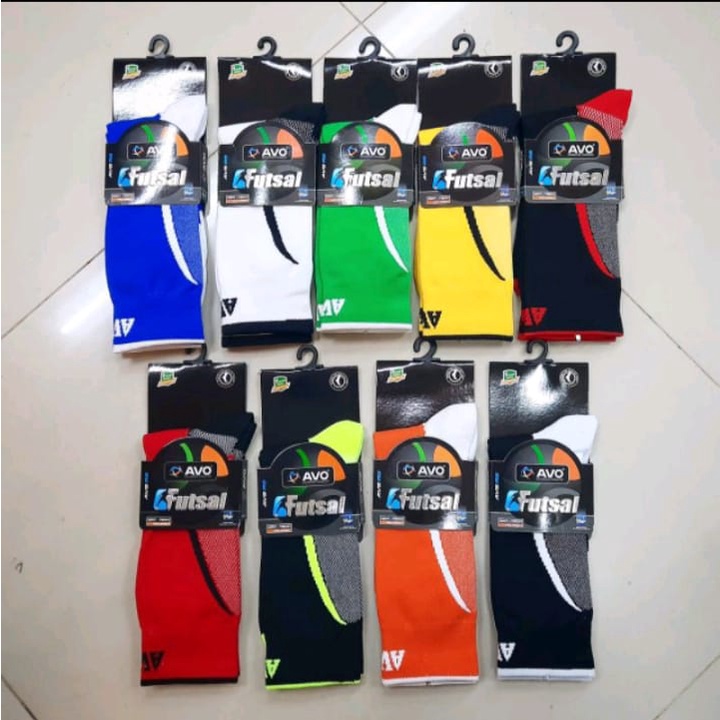 Kaos kaki bola futsal pendek avo hijau stabilo original