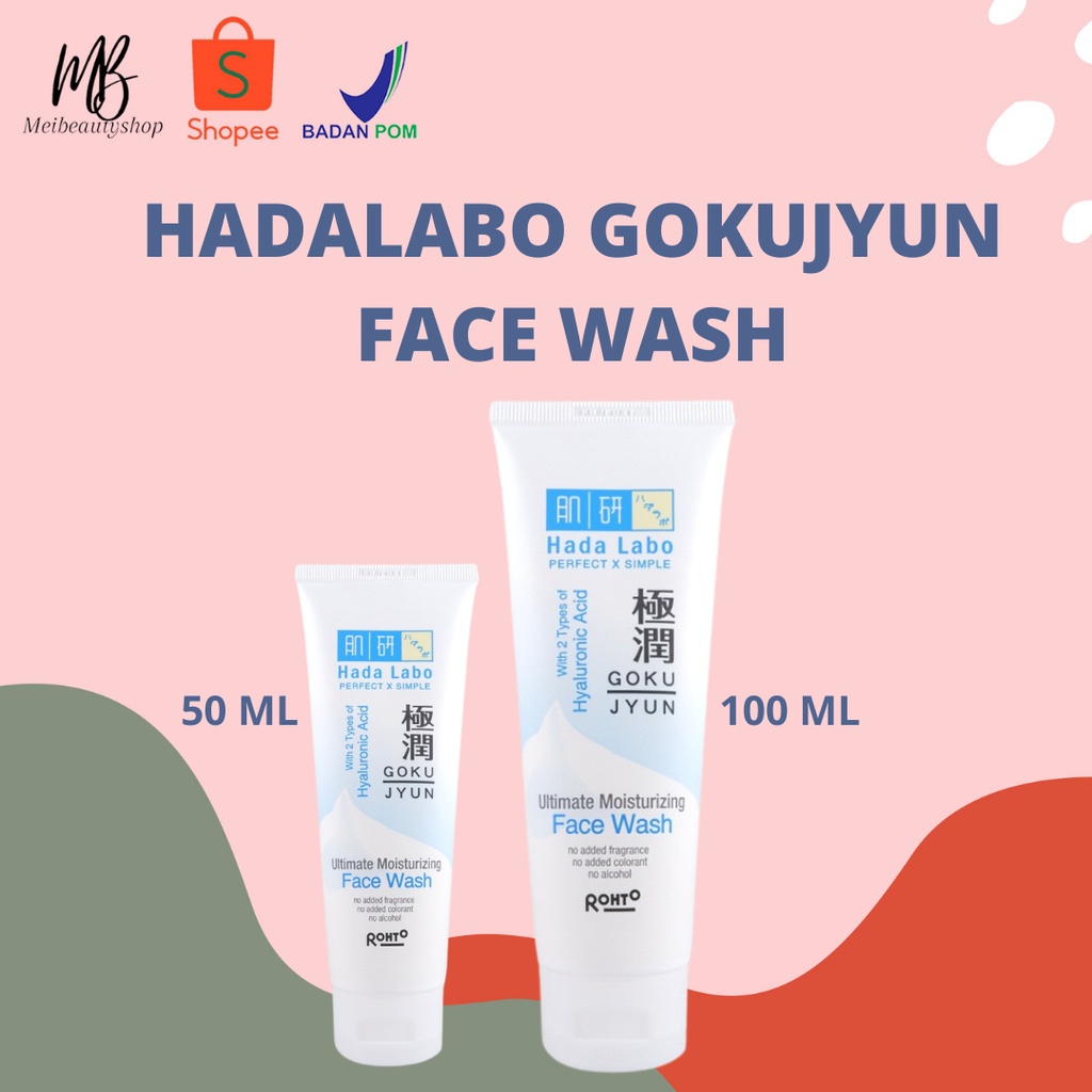 Hada Labo Gokujyun Ultimate Moisturizing Face Wash 50ml / 100ml