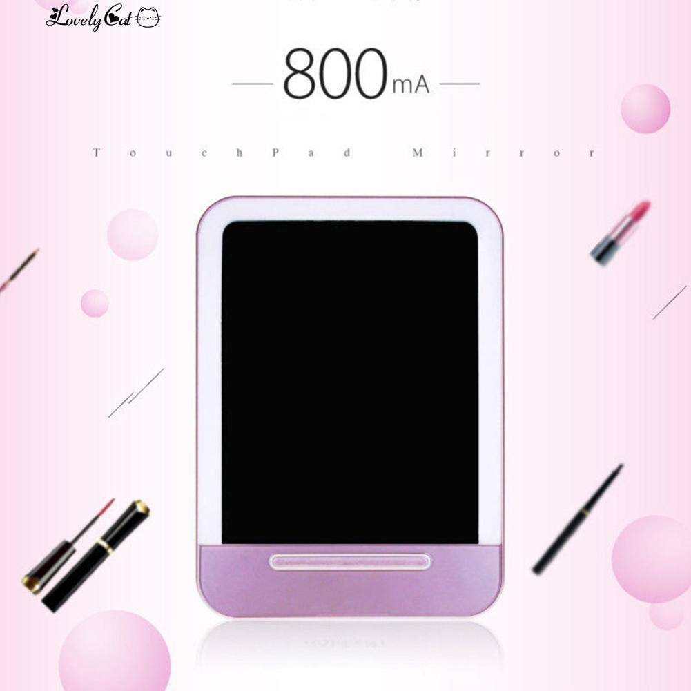 Lovelycat Cermin dengan Lampu LED Charge USB