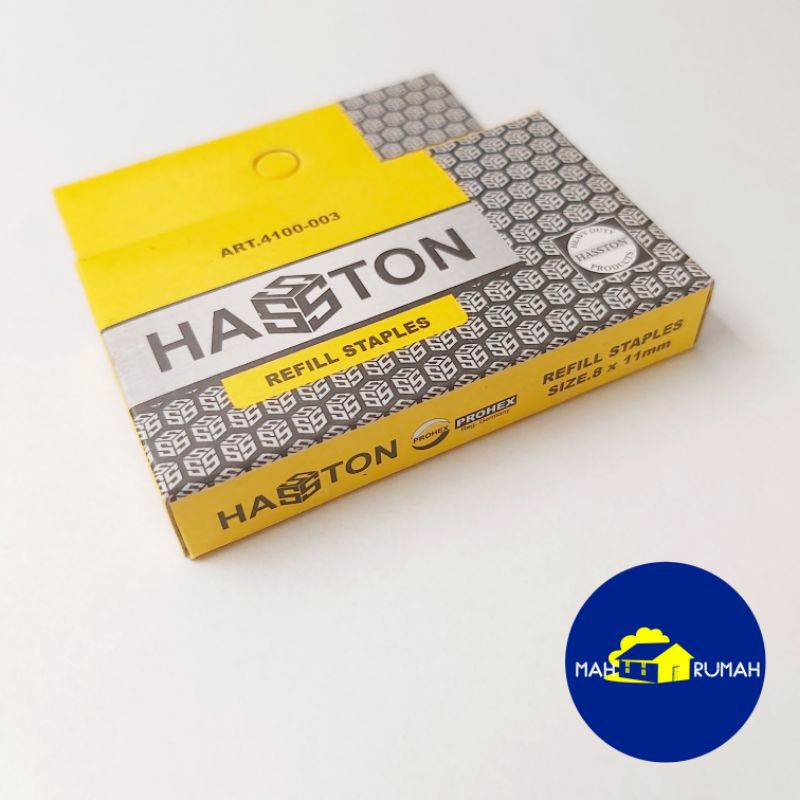 REFILL ISI STAPLES 8mm Stapler Gun Tembak Tacker 8mm x 11mm - HASSTON PROHEX 8mm