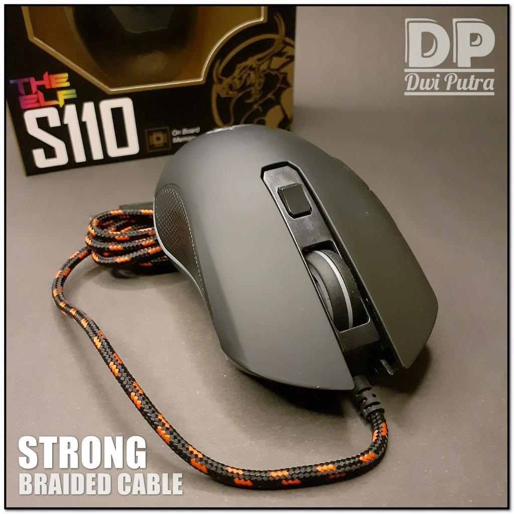 MOUSE IMPERION S110 GAMING // BREATHING LIGHT LED // MACRO FUNCTION USB OPTICAL KABEL CABLE // 3200 DPI