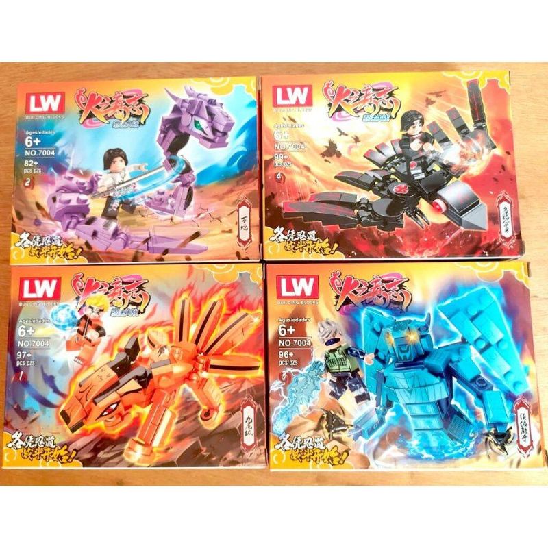 1 pcs mainan lego shinobi naruto setbanyak