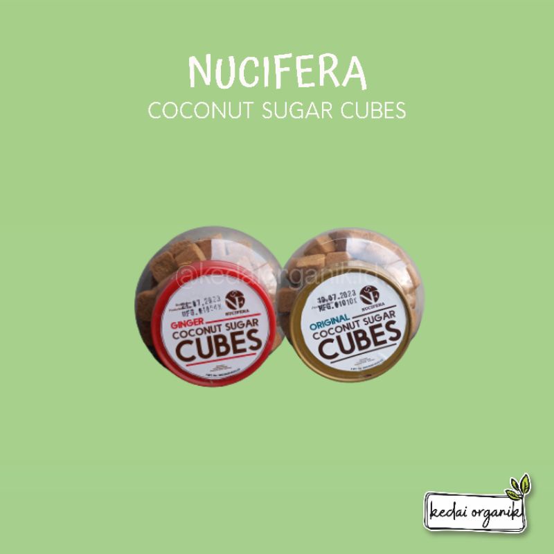 

Nucifera Coconut Sugar Ginger Cubes / Nucifera Coconut Sugar Original Cubes