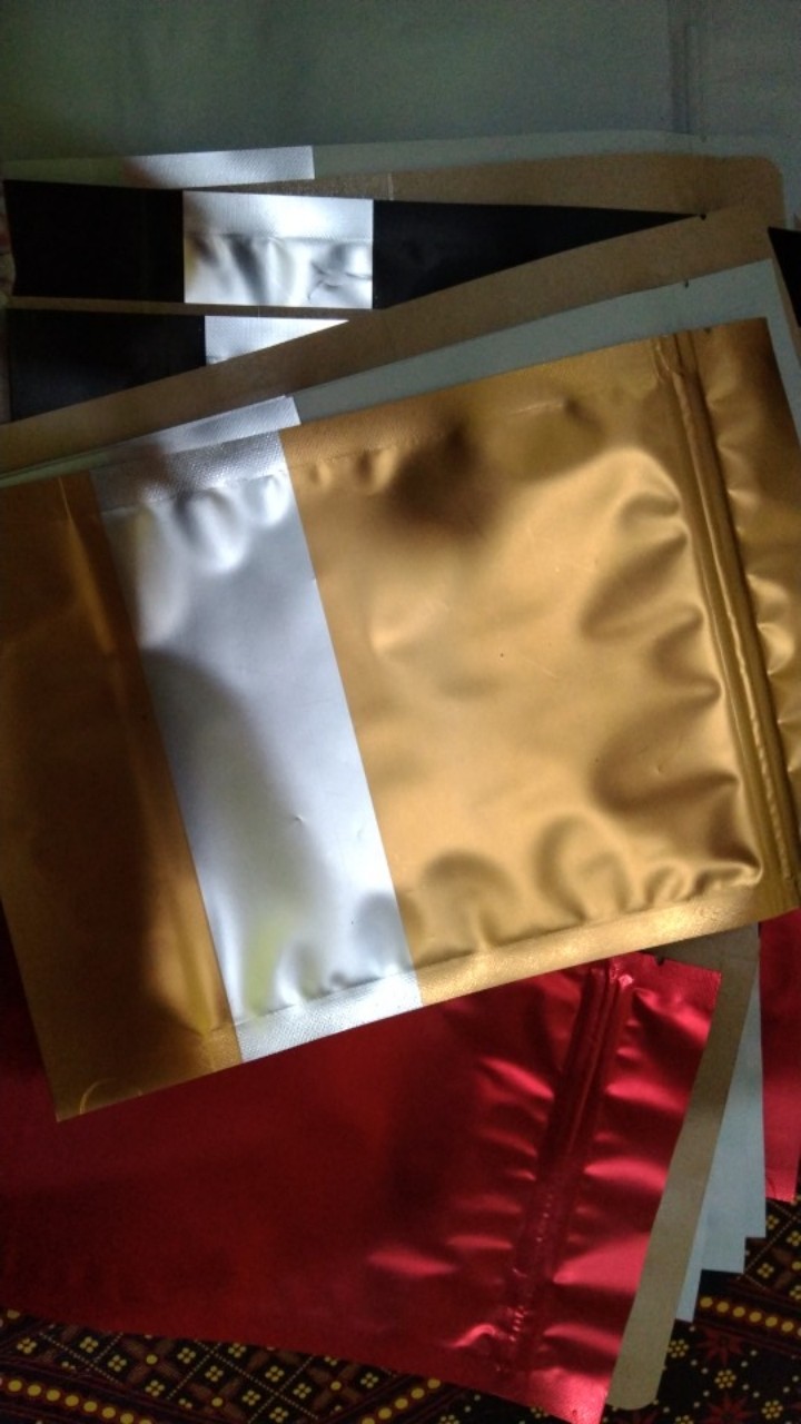 Standing Pouch Klip Window Metalize - Plastik Kemasan Makanan 16x24