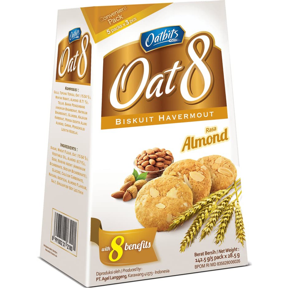 

Oatbits Oat 8 Almond Box 5x28.5gr