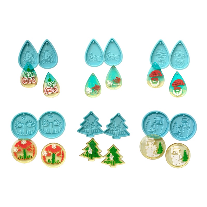 Siy Cetakan Resin Bentuk Pohon Natal Untuk Kerajinan Tangan Diy