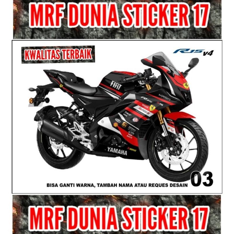 Sticker decal R15 V4 Full Body  Decal Motor R15 V4 Sticker Motor R15 V4 Decal Sticker Motor R15 V4 m